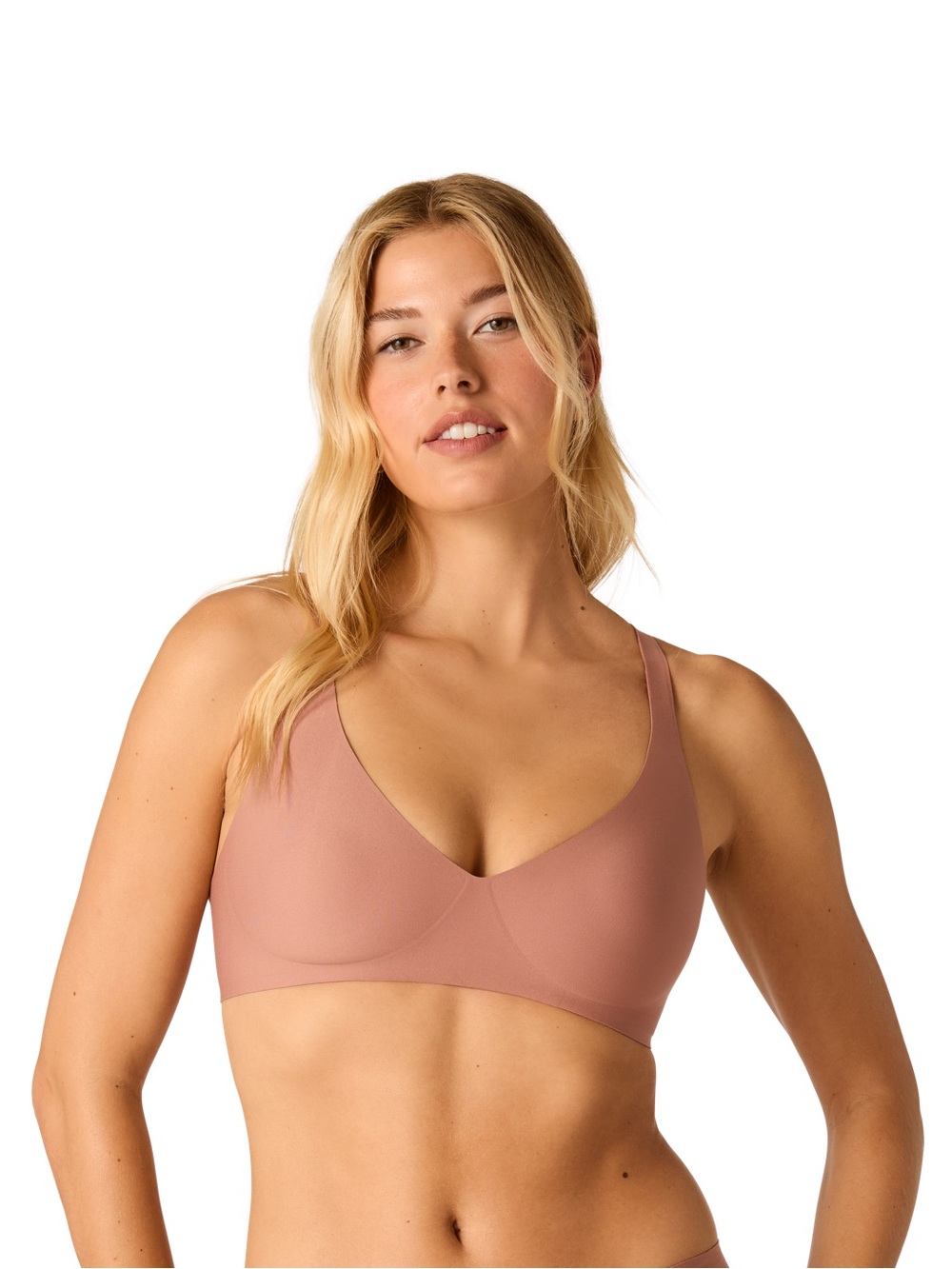 Bombas No Show Plunge Bralette Coco Plum Size Women’s Large